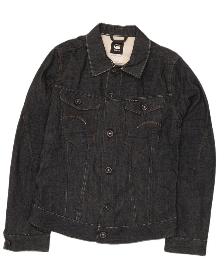 G-STAR Chaqueta vaquera para mujer UK 44 Mediana Azul marino Algodón
