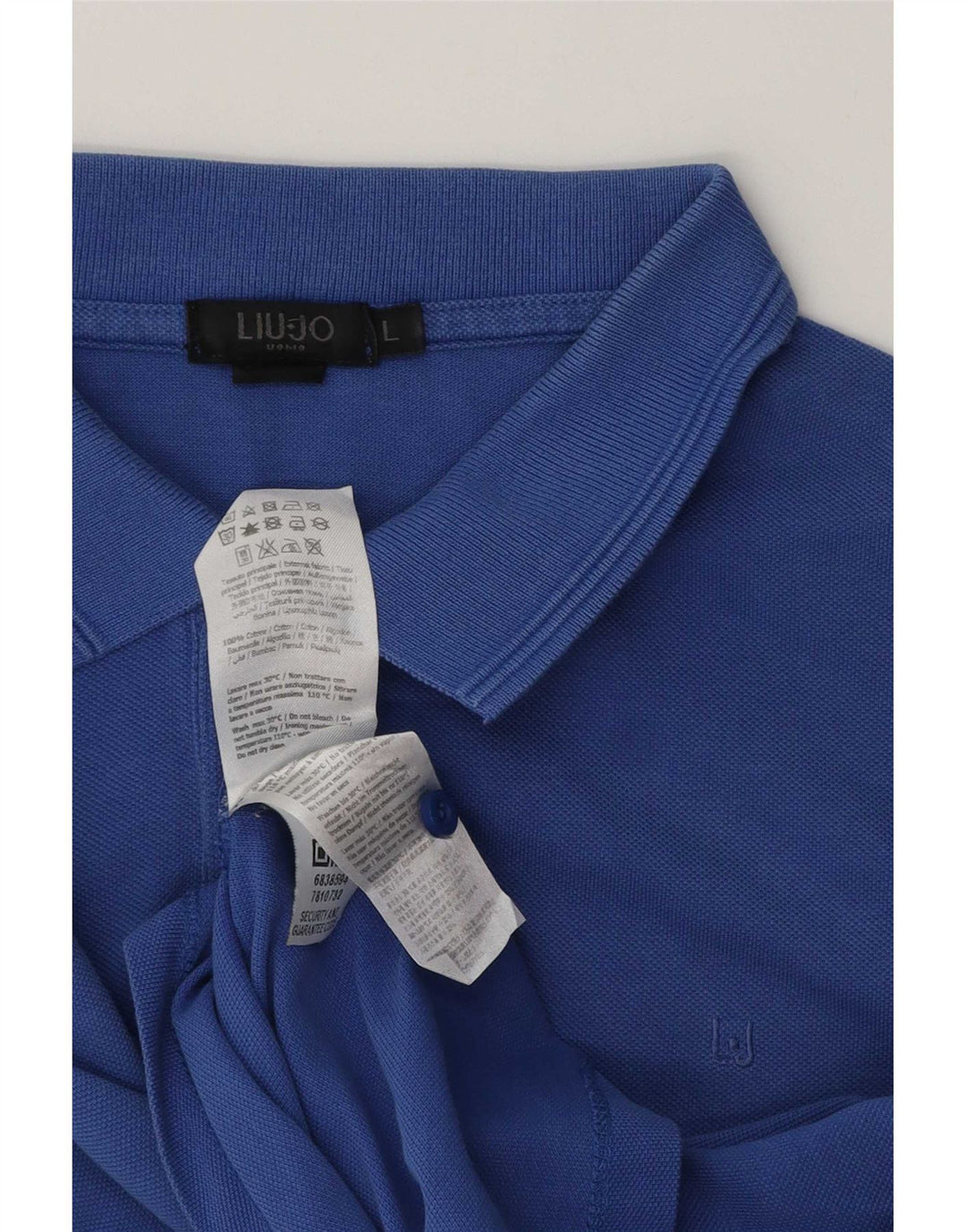 Polo Liu Jo Hombre Grande Azul Algodón