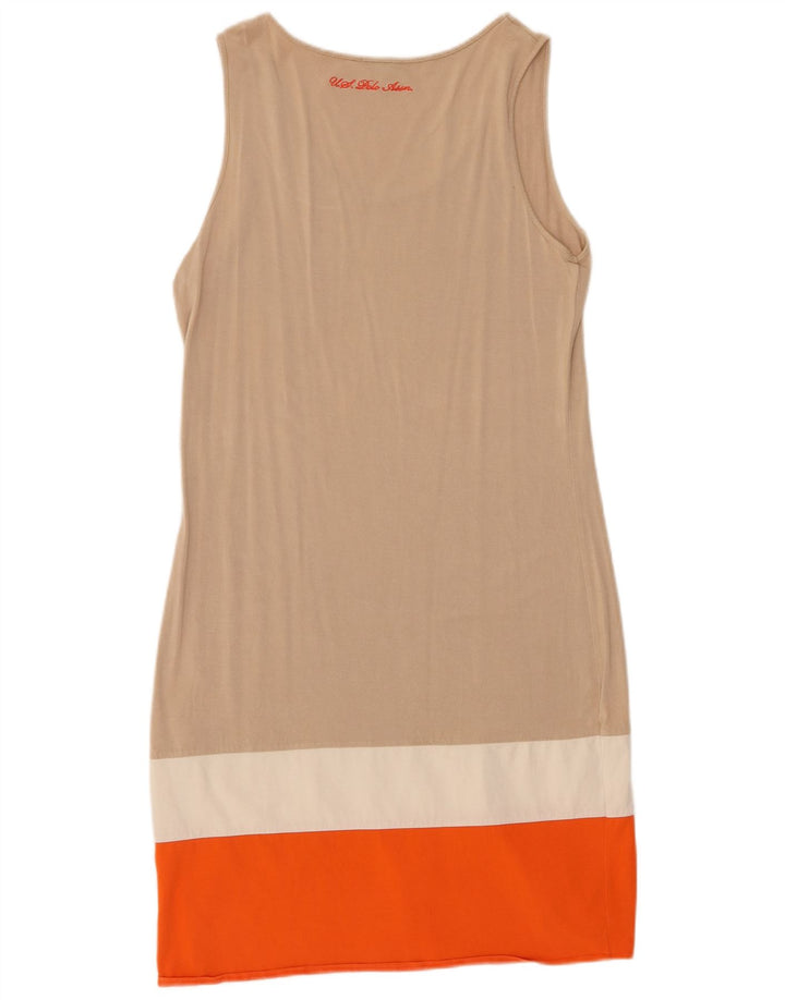Asociación de Polo de EE. UU. Vestido básico para mujer UK 42 Medio color beige