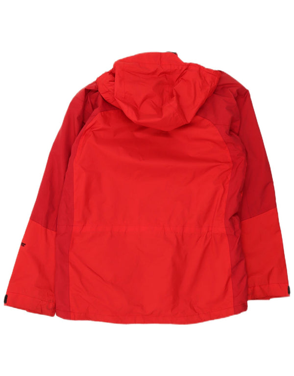 The North Face Chaqueta impermeable con capucha para hombre UK 36 Small Red Colourblock Nylon