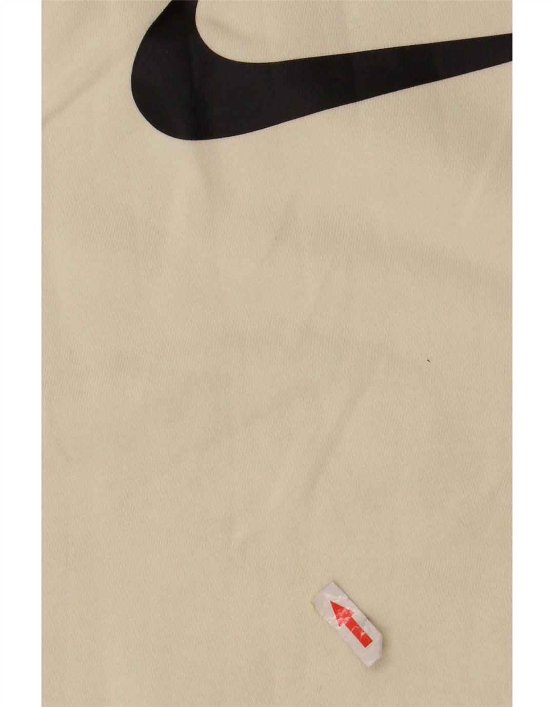 Nike Sudadera con gráfico tipo jersey de algodón color block en blanco roto mediano