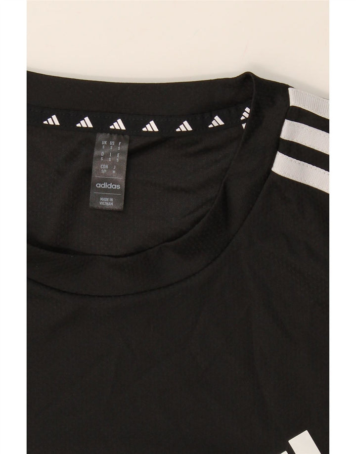 ADIDAS Mens Aeroready T-Shirt Top Small Black Polyester Vintage Adidas and Second-Hand Adidas from Messina Hembry 