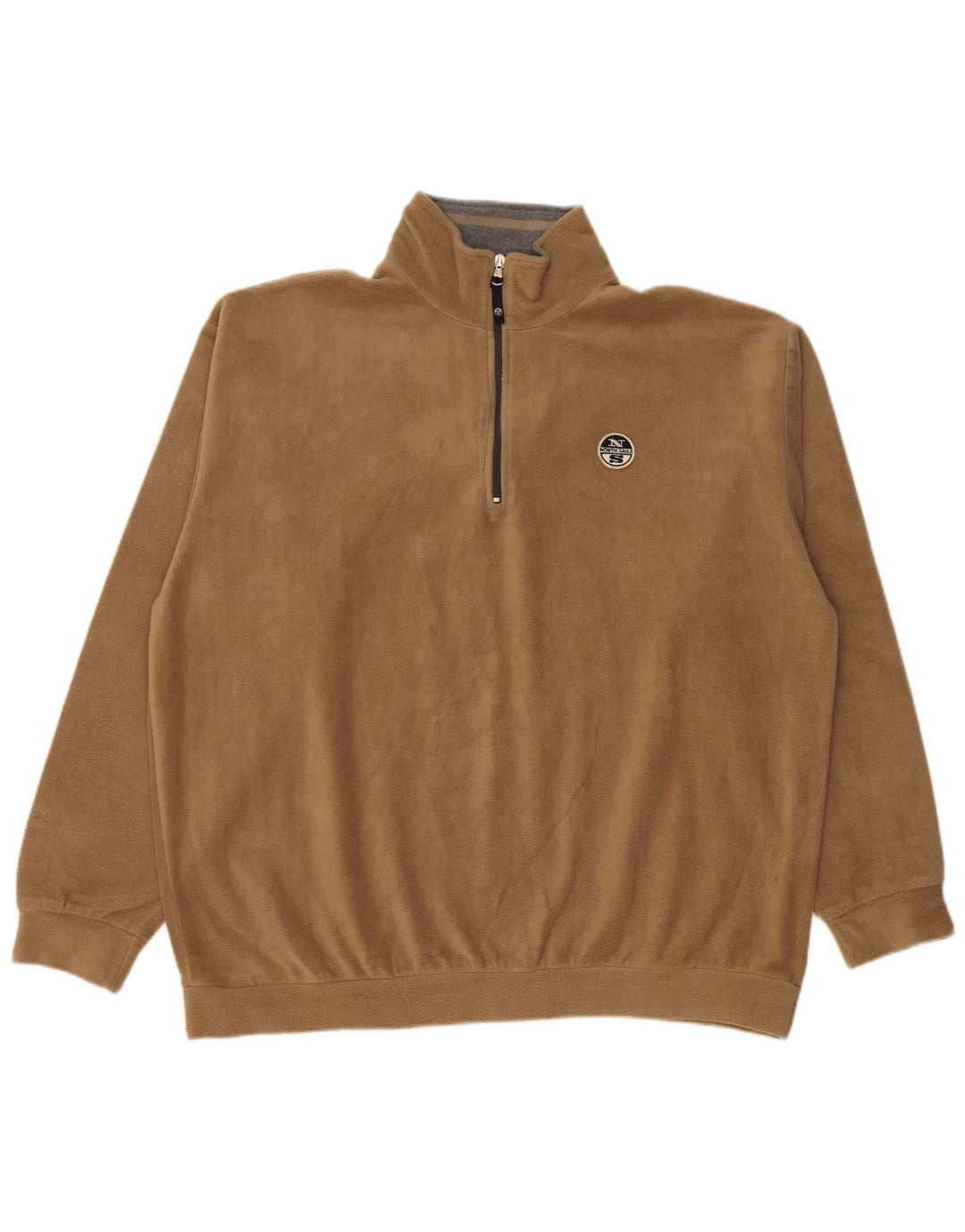NORTH SAILS Jersey polar con cuello y cremallera para hombre 2XL Poliéster beige