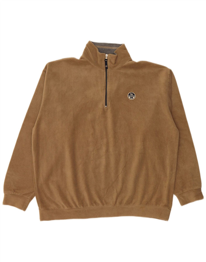 NORTH SAILS Jersey polar con cuello y cremallera para hombre 2XL Poliéster beige