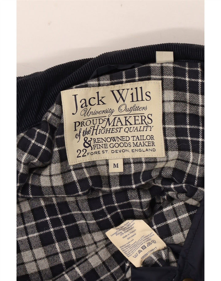 Jack Wills Chaleco acolchado para hombre UK 38 Medium Azul marino Nylon