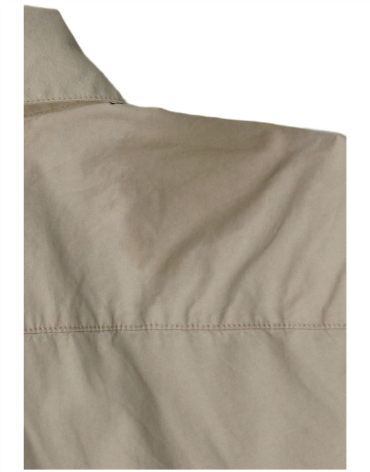Camisa Calvin Klein Hombre Grande Algodón Beige