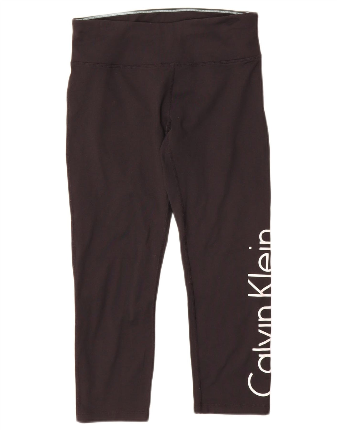 Calvin Klein Leggings gráficos para mujer UK 10 Small Nylon negro