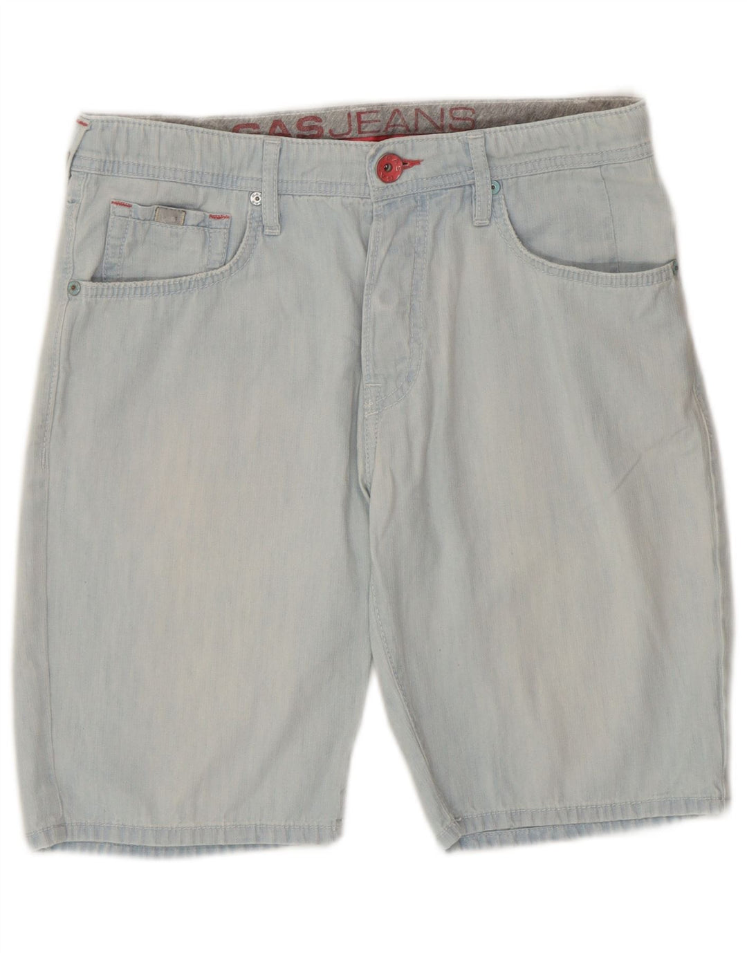 Shorts vaqueros para hombre Gas W29 Algodón azul medio