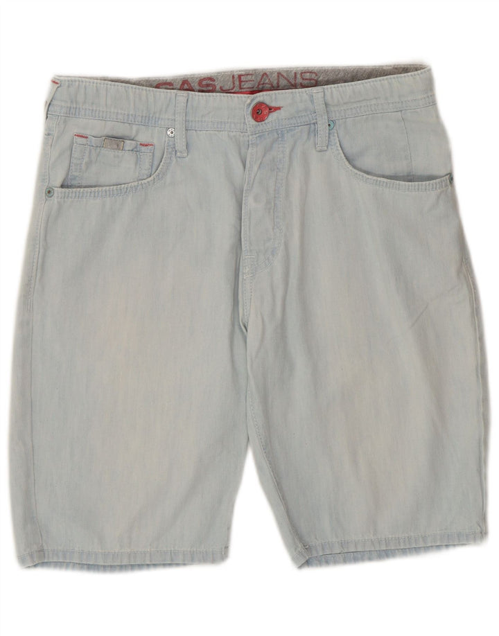 Shorts vaqueros para hombre Gas W29 Algodón azul medio
