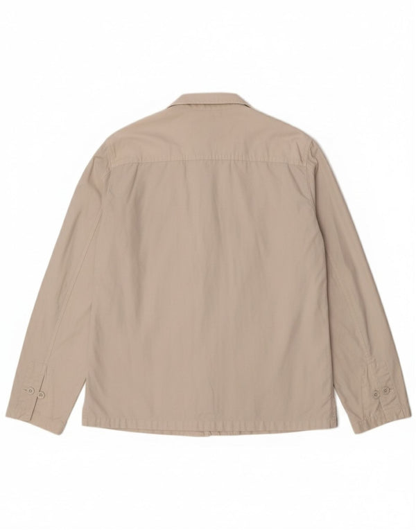 Chaqueta Bomber Gas Hombre UK 42 XL Algodón Blanco Roto