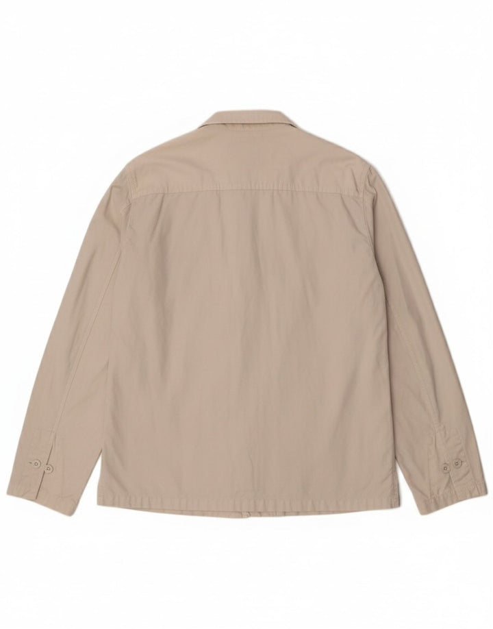 Chaqueta Bomber Gas Hombre UK 42 XL Algodón Blanco Roto