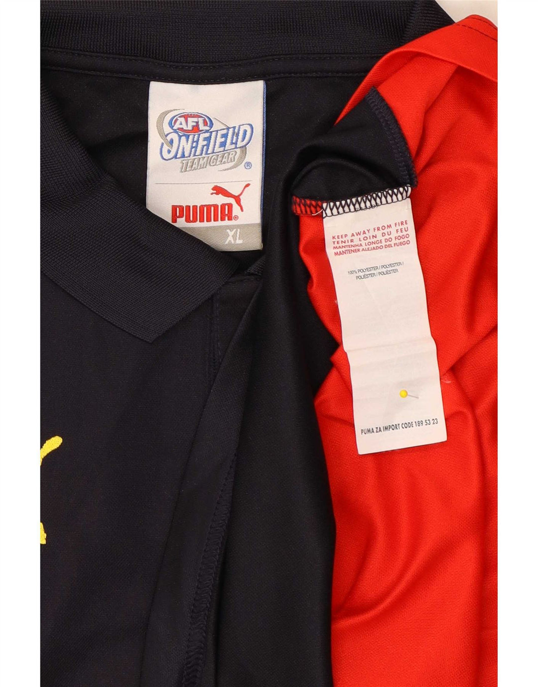Puma Polo Hombre XL Azul Marino Colorblock Poliéster