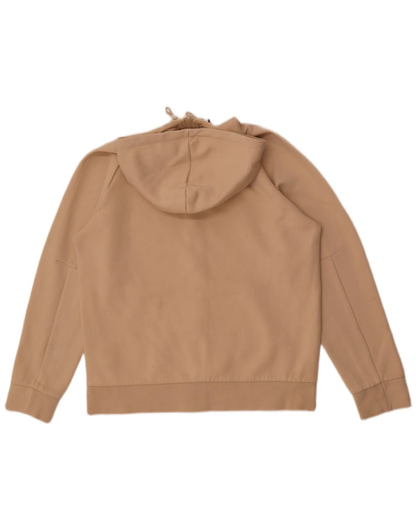 Puma Hombre Zip Sudadera Con Capucha Suéter Medio Algodón Beige