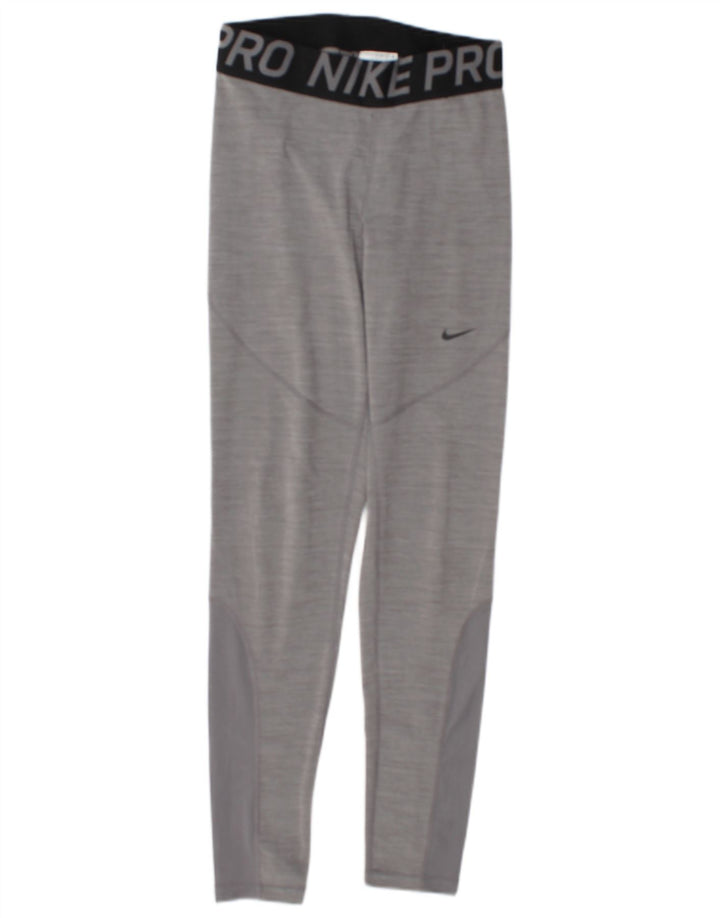 Nike Leggings Dri Fit Graphic para mujer, talla 40, color gris medio