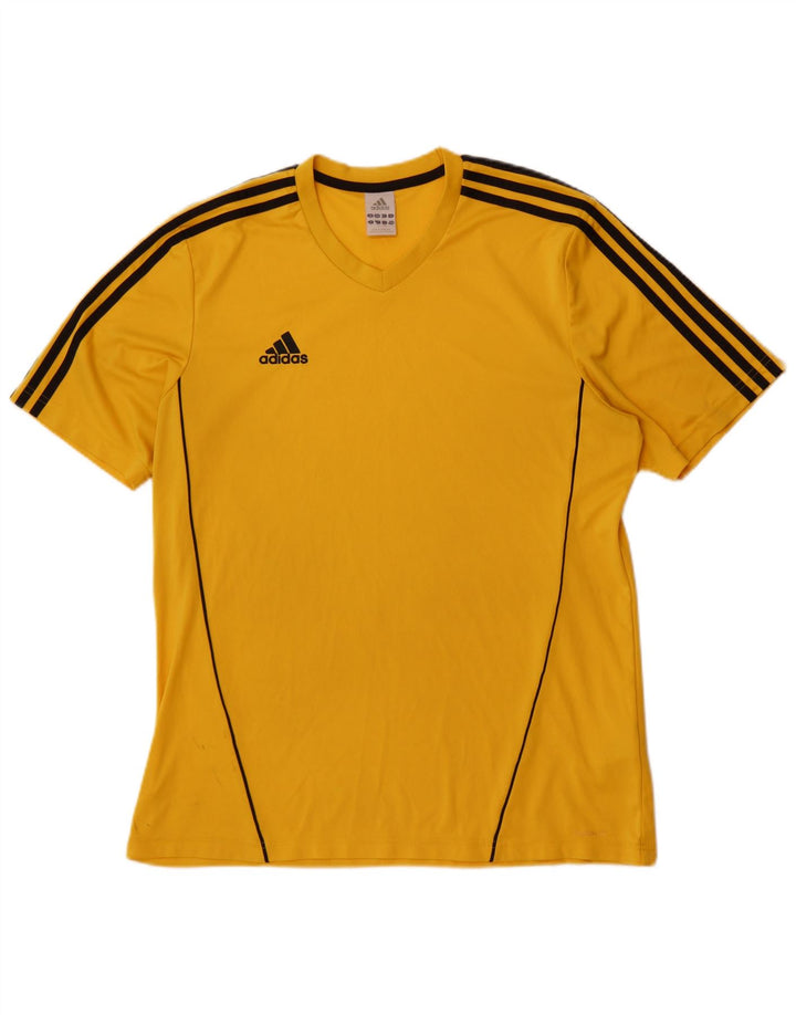Adidas Hombre Camiseta Top Grande Amarillo Poliéster