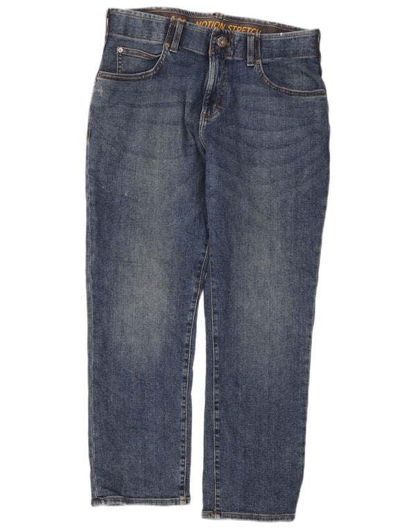 Lee Jeans Rectos De Corte Regular Para Hombre W34 L29 Algodón Azul