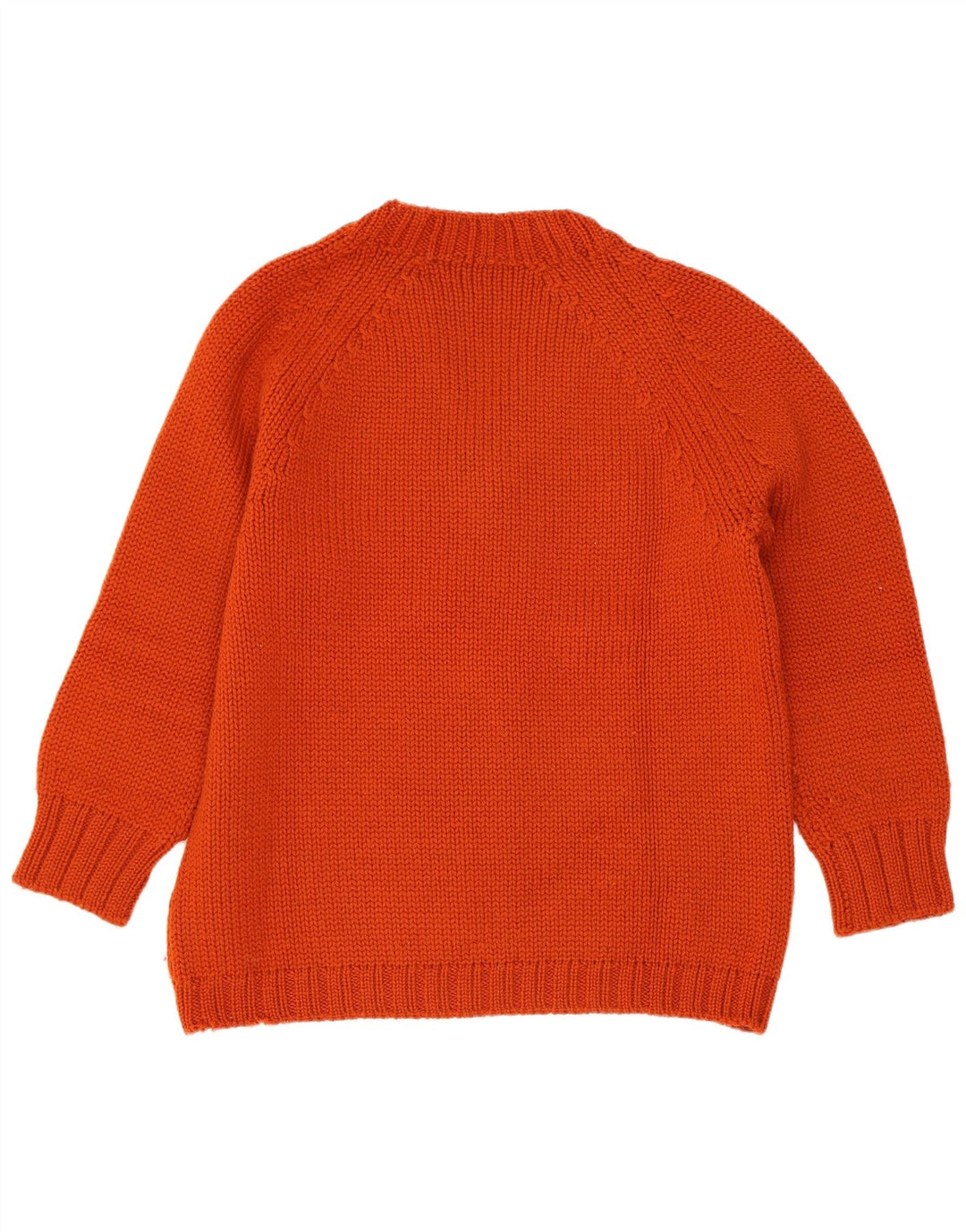 Vintage mujer V-cuello jumper suéter Reino Unido 14 rojo medio