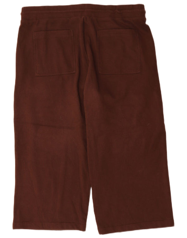 Marks & Spencer Pantalones de chándal cortos para mujer UK 22 3XL Marrón Poliéster