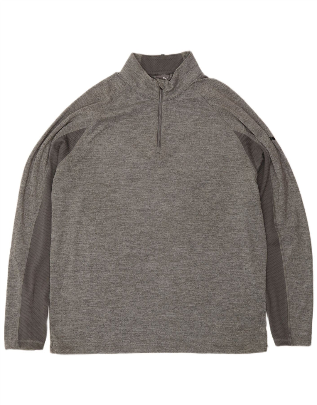 PUMA Top de chándal con cuello y cremallera para hombre XL Poliéster gris