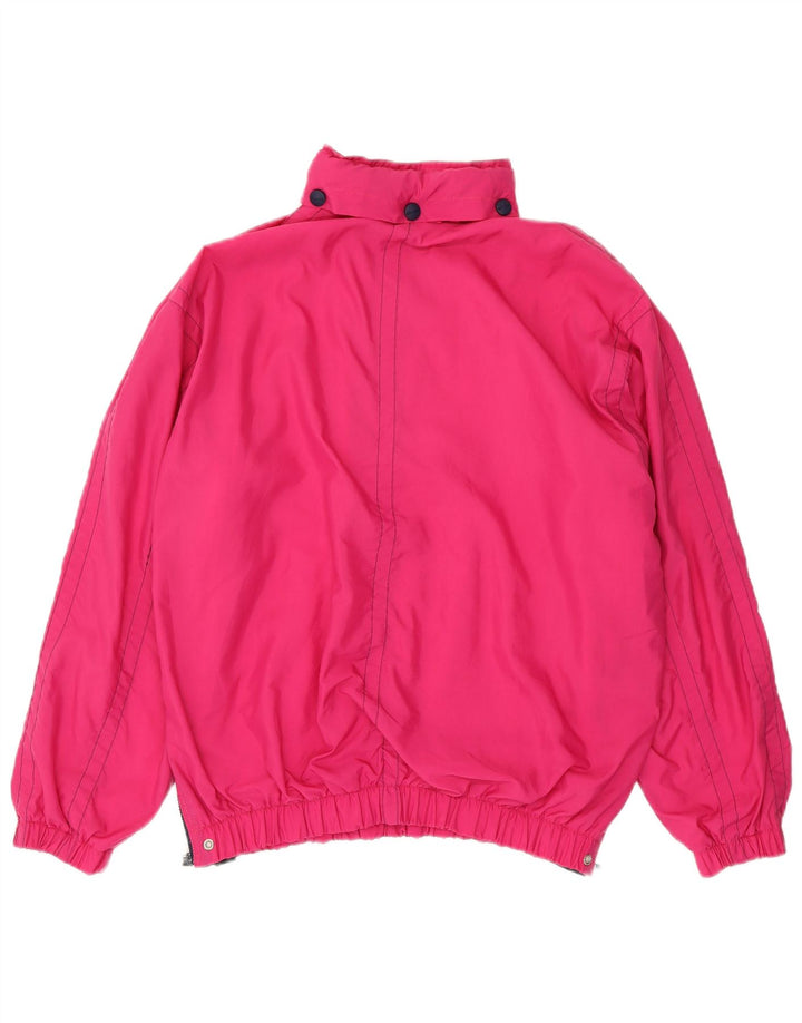 Ellesse - Chaqueta impermeable con capucha para hombre, talla 38, color rosa medio