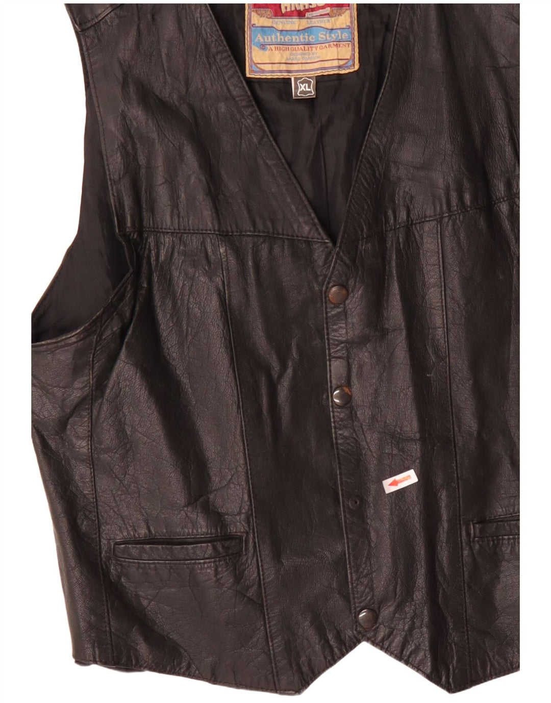 Akaso Chaleco de cuero para hombre XL Cuero negro
