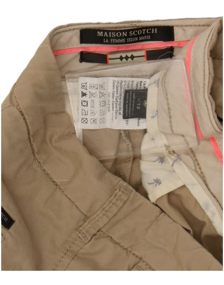 Pantalones cortos chinos para mujer Maison Scotch W28 Algodón beige medio