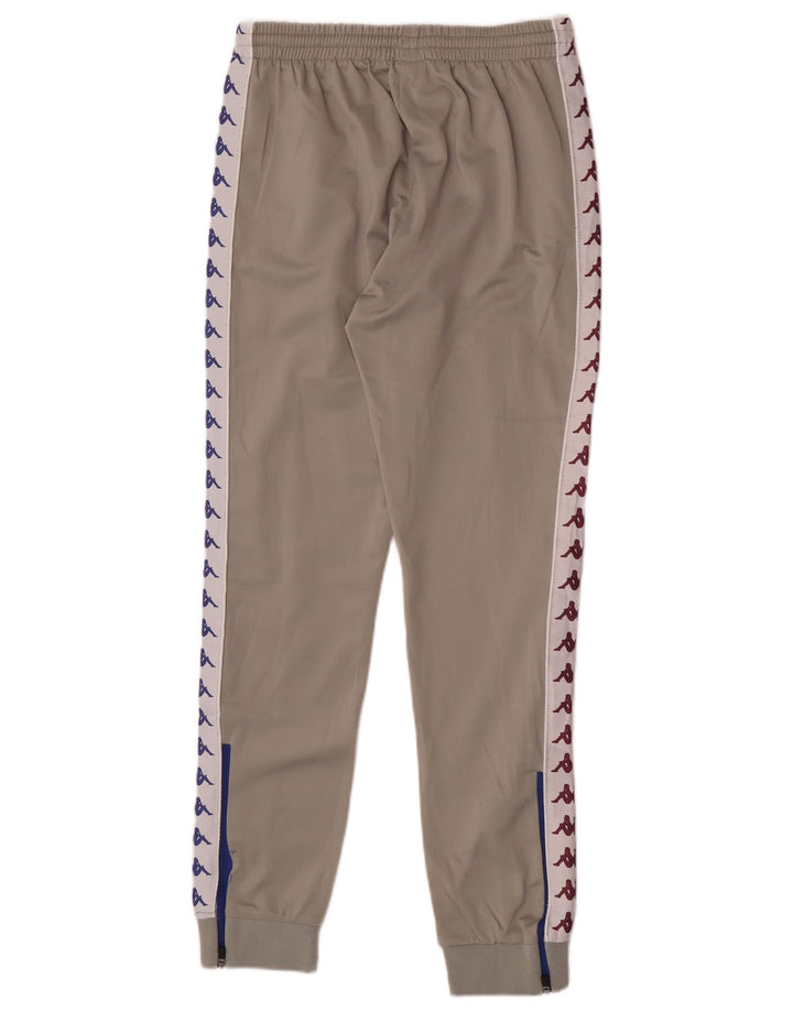 Kappa Hombre Pantalones De Chándal Gráfico Joggers Small Gris Colorblock