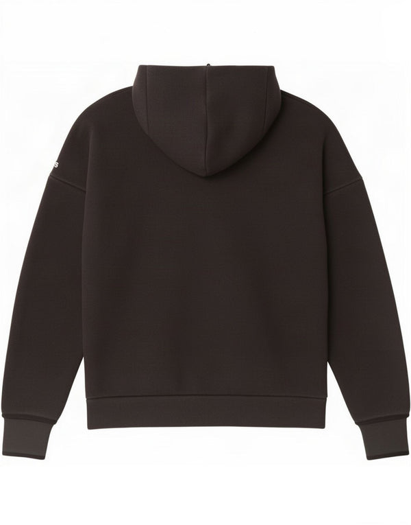 Adidas Mens Manchester United Zip Sudadera con capucha suéter mediano negro