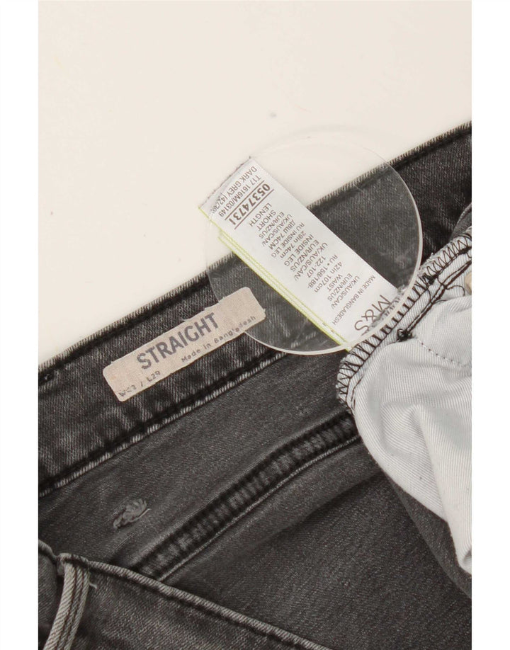 Marks & Spencer Vaqueros rectos para hombre W42 L29 Algodón gris