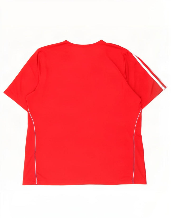 Adidas Mens Climalite Camiseta Top 2XL Rojo Poliéster