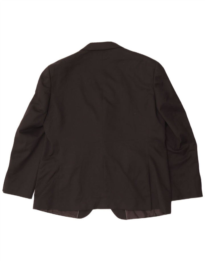 Marks & Spencer Chaqueta tipo blazer de 2 botones para hombre UK 46 XL Poliéster negro