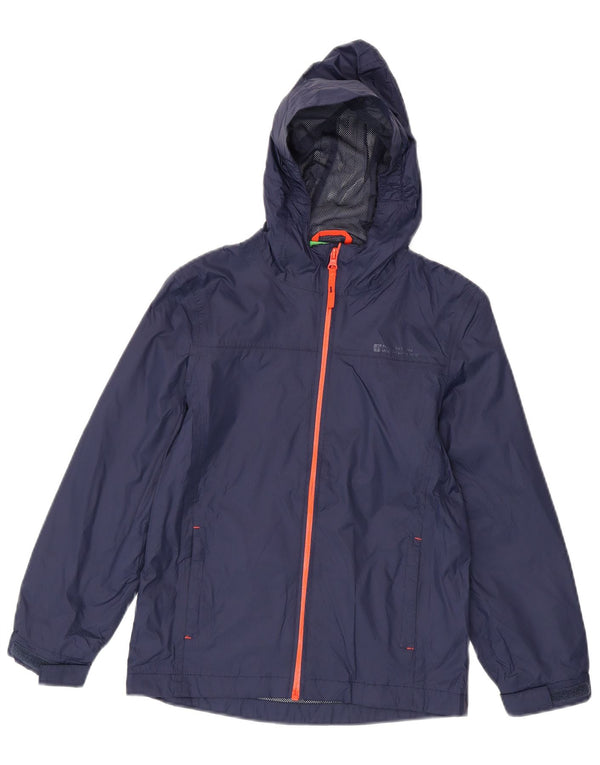 MOUNTAIN WAREHOUSE Chaqueta impermeable con capucha para niños 9-10 años Nylon azul marino