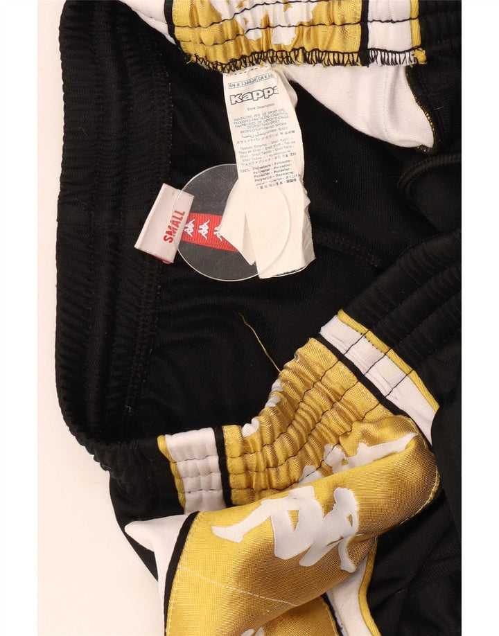 Kappa Hombre Pantalones De Chándal Cortos Con Gráfico Pequeño Negro Colorblock
