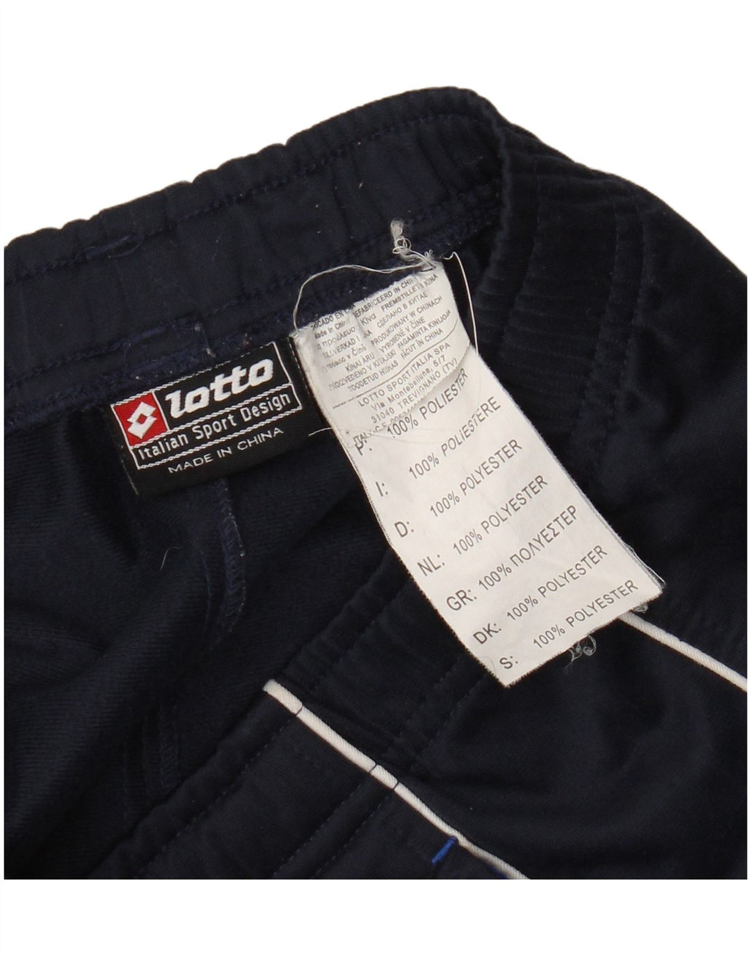Lotto Hombre Pantalones De Chándal Gráficos Color Block En Azul Marino Medio
