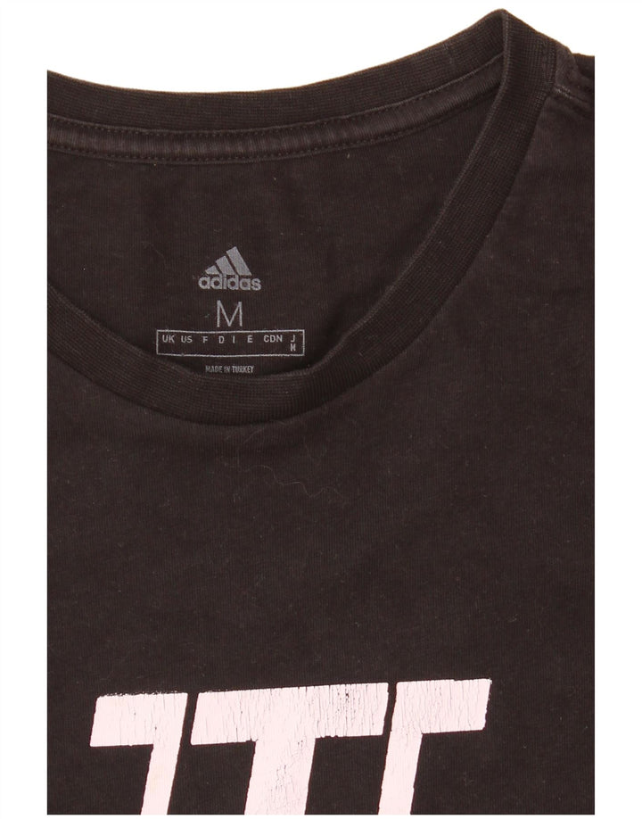 Adidas - Camiseta gráfica para hombre, talla mediana, color negro