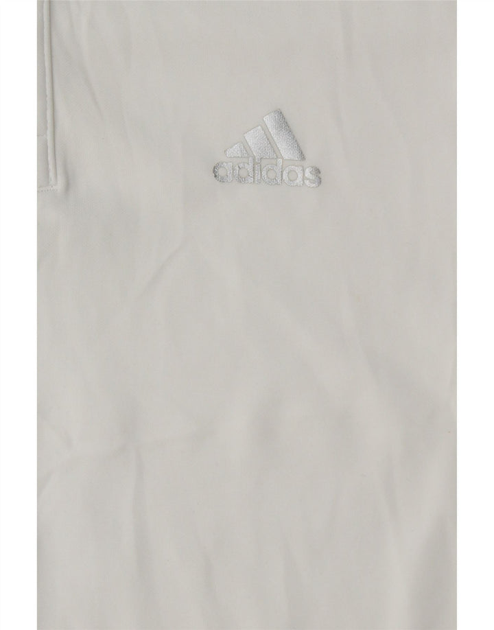 Adidas Mens Climalite Polo Camisa Pequeña Blanco