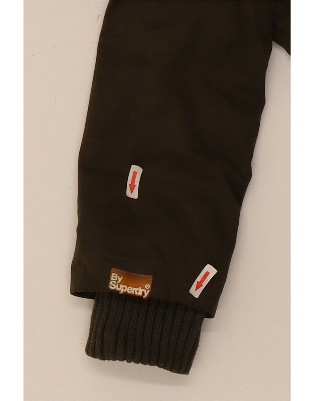 Superdry Parka con capucha para mujer, talla 44, poliéster verde grande