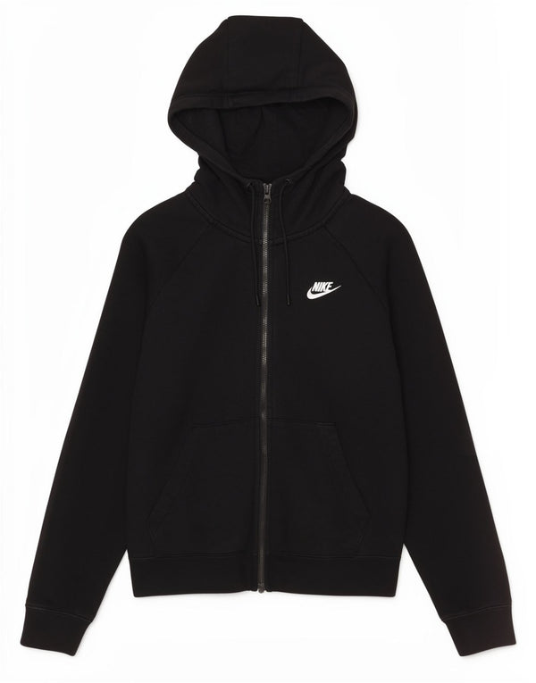 Nike Sudadera con capucha y cremallera para mujer UK 6 XS Negro Algodón Deportes
