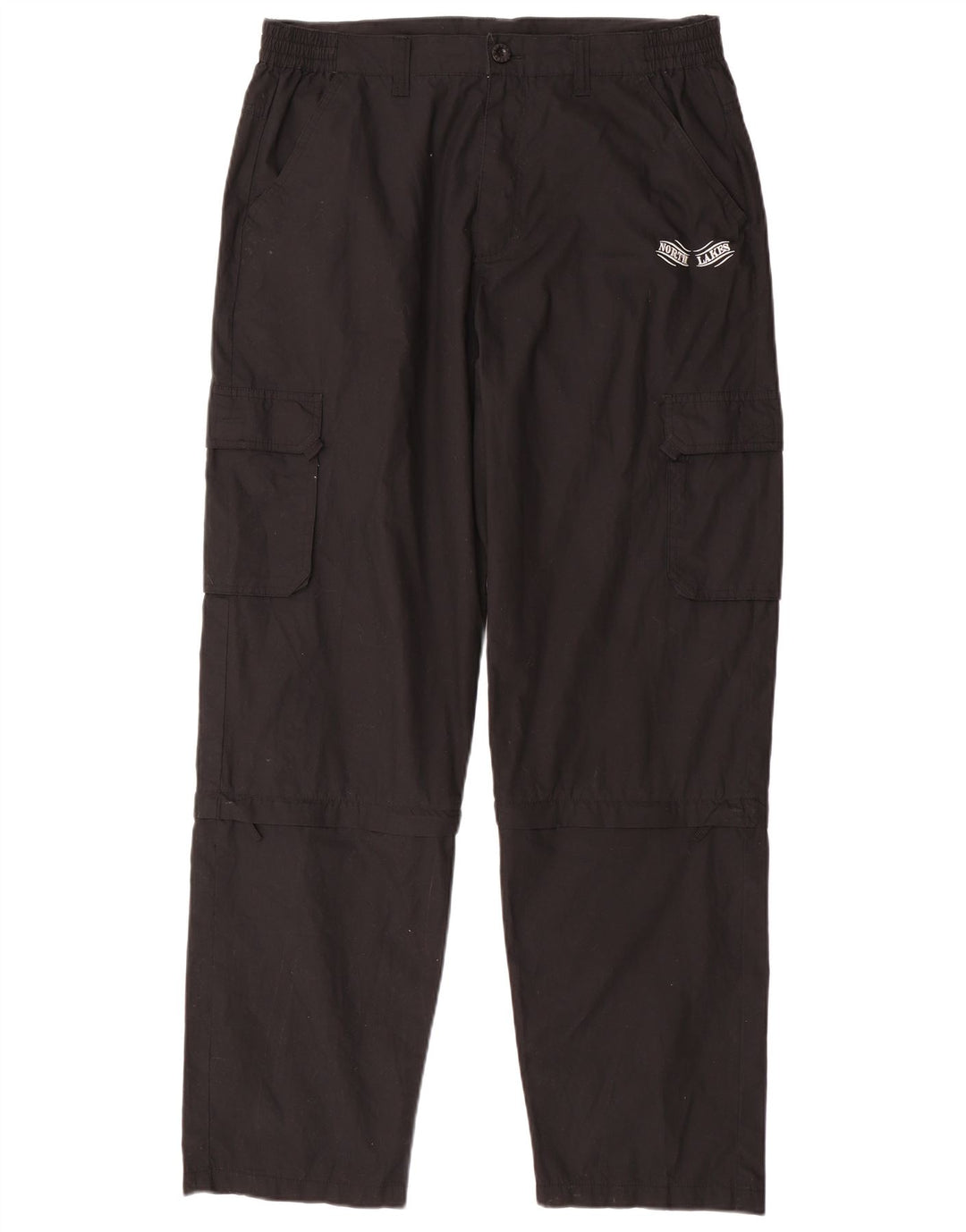 TOPTEX Pantalones cargo rectos para hombre IT 52 XL W36 L33 Algodón negro