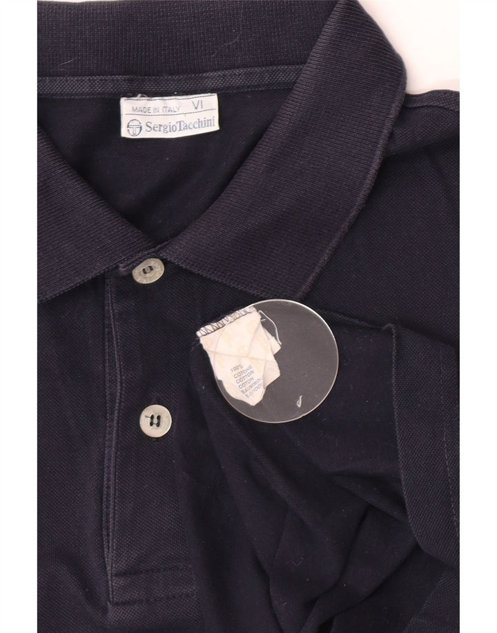 Sergio Tacchini Polo Hombre Grande Azul Marino Algodón