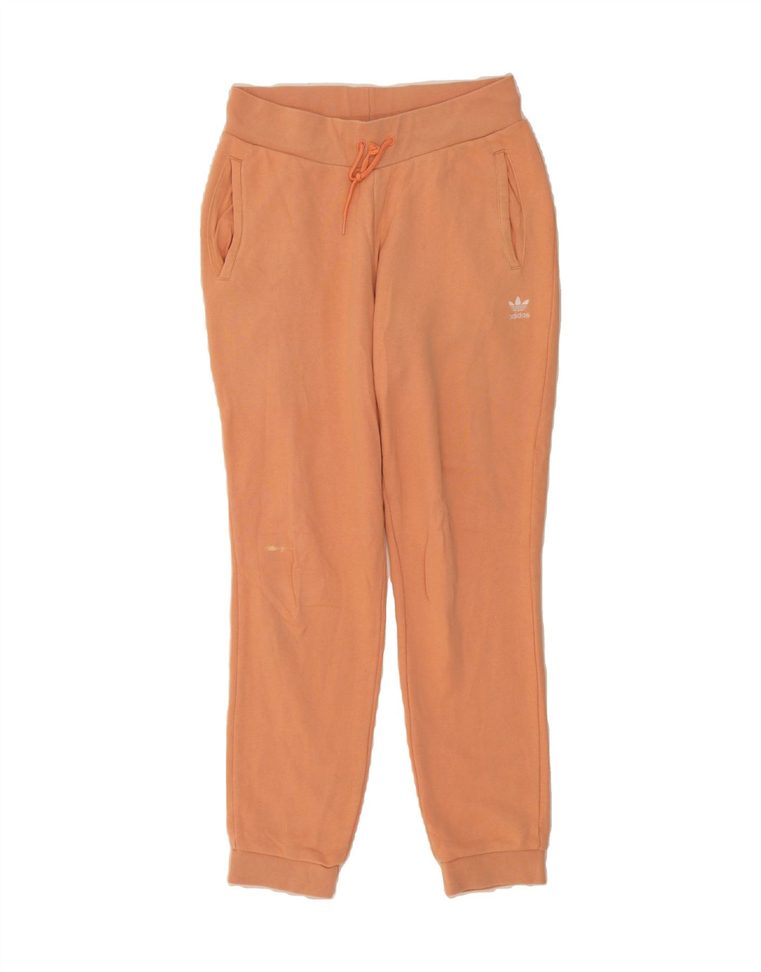 ADIDAS Womens Tracksuit Trousers Joggers UK 14 Medium Orange Vintage Adidas and Second-Hand Adidas from Messina Hembry 