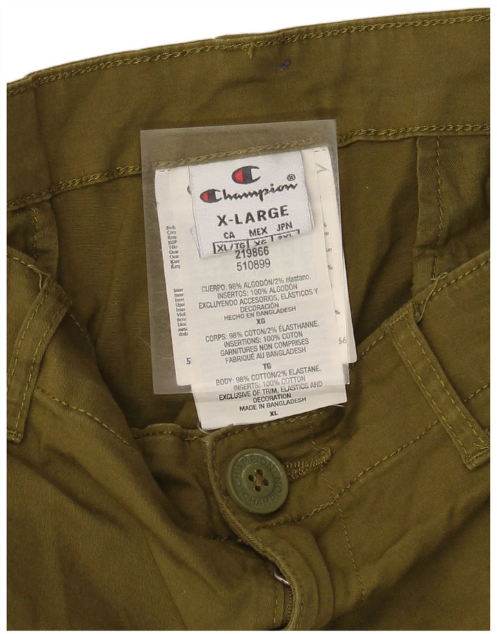 Champion Shorts Cargo Hombre XL W38 Algodón Caqui