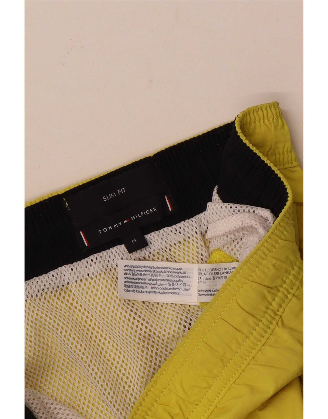 Tommy Hilfiger Shorts De Baño Slim Fit Con Gráficos Para Hombre Amarillo Medio
