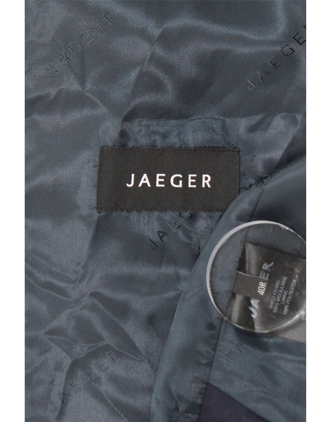 Chaleco JAEGER para hombre UK 40 Medium Navy Blue Wool