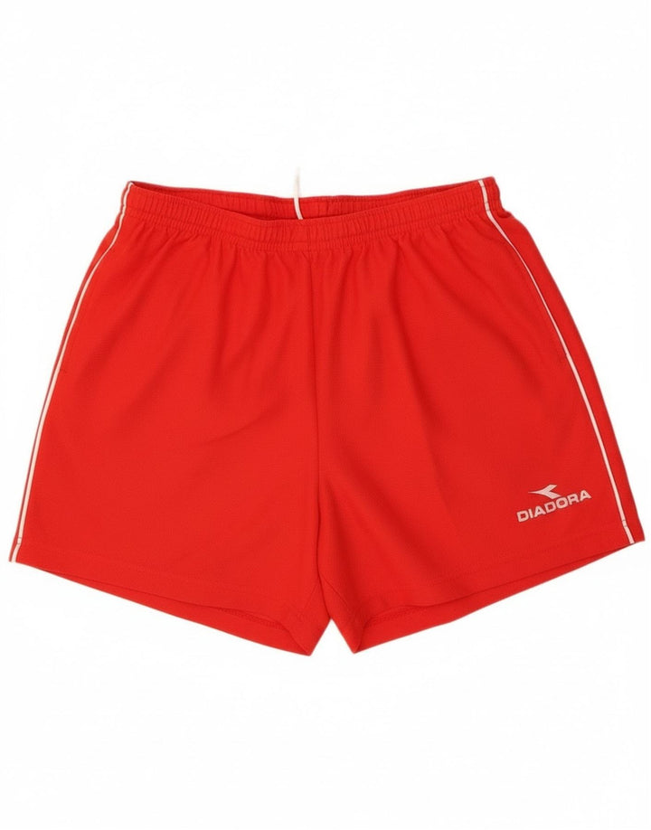 Diadora Pantalón Corto Deportivo Hombre XL Rojo Poliéster