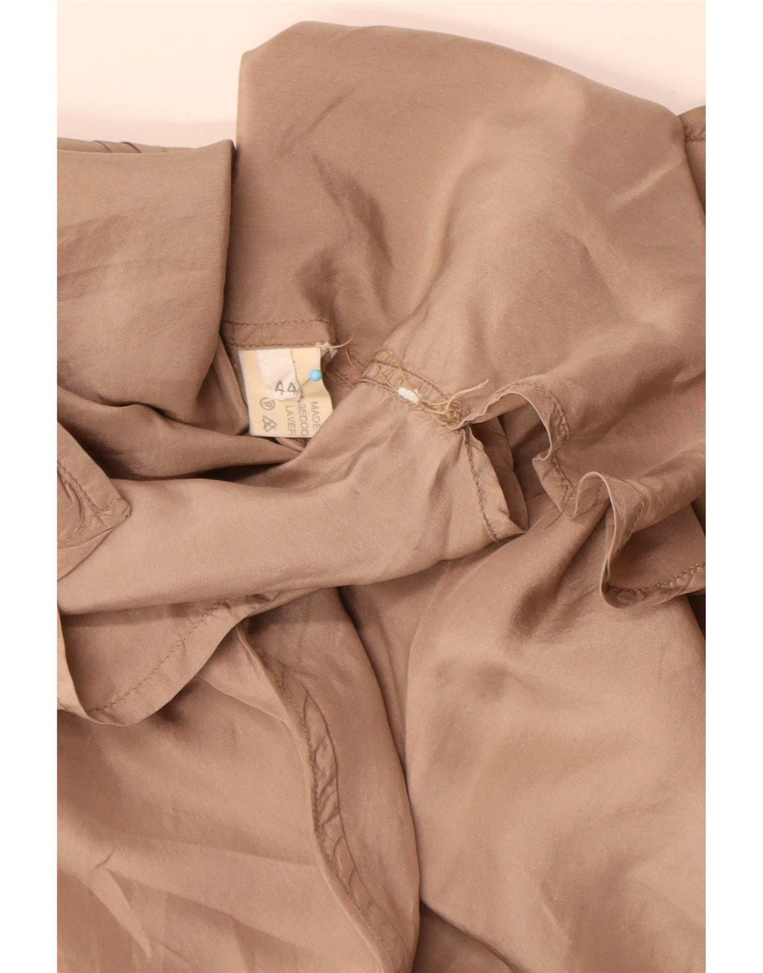 Camisa vintage de gran tamaño para mujer IT 44 Beige medio