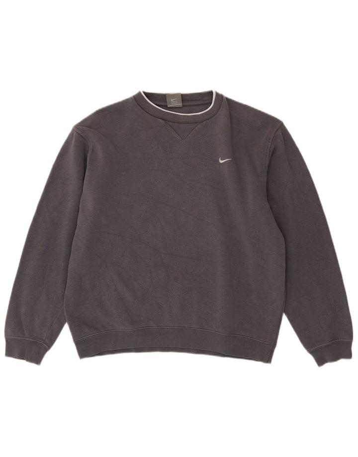 Nike Sudadera para niño Jumper 12-13 años Grande Gris Algodón