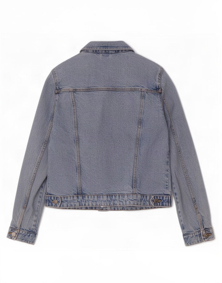 Zara Mujer Chaqueta Vaquera Reino Unido 44 Grande Azul