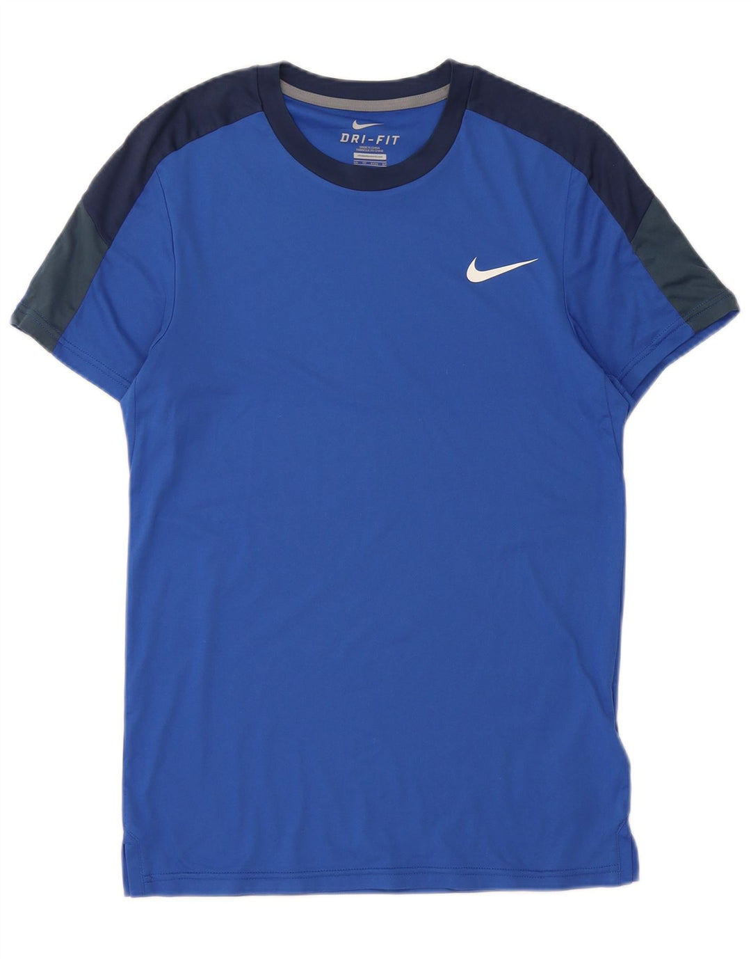 Camiseta Nike Dri Fit para hombre XS Azul Colorblock Poliéster