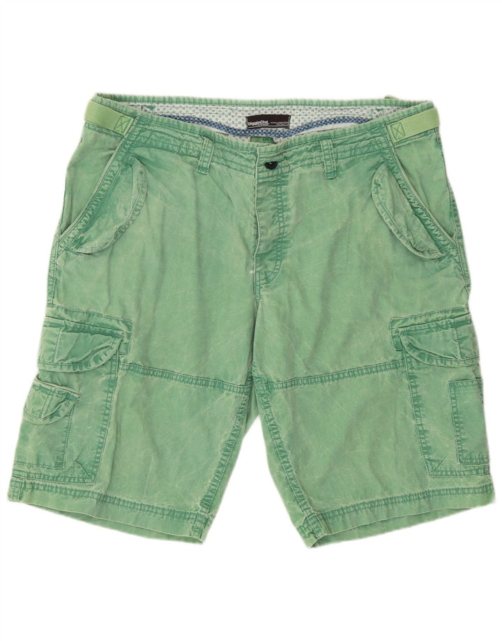 CLOCK HOUSE Pantalones cortos tipo cargo para hombre W36 Verde grande
